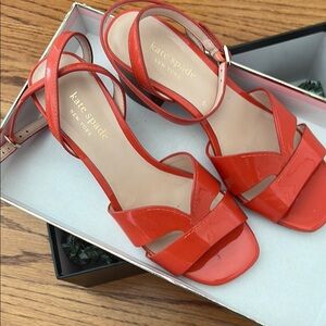 Kate Spade Orange High Heel Sandals